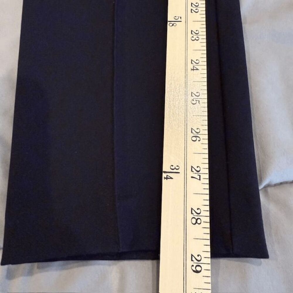 Rachel Zoe Black Dress Pants Front and Back Seam Ponte‎ Hidden Zipper Size 6 - Picture 9 of 11